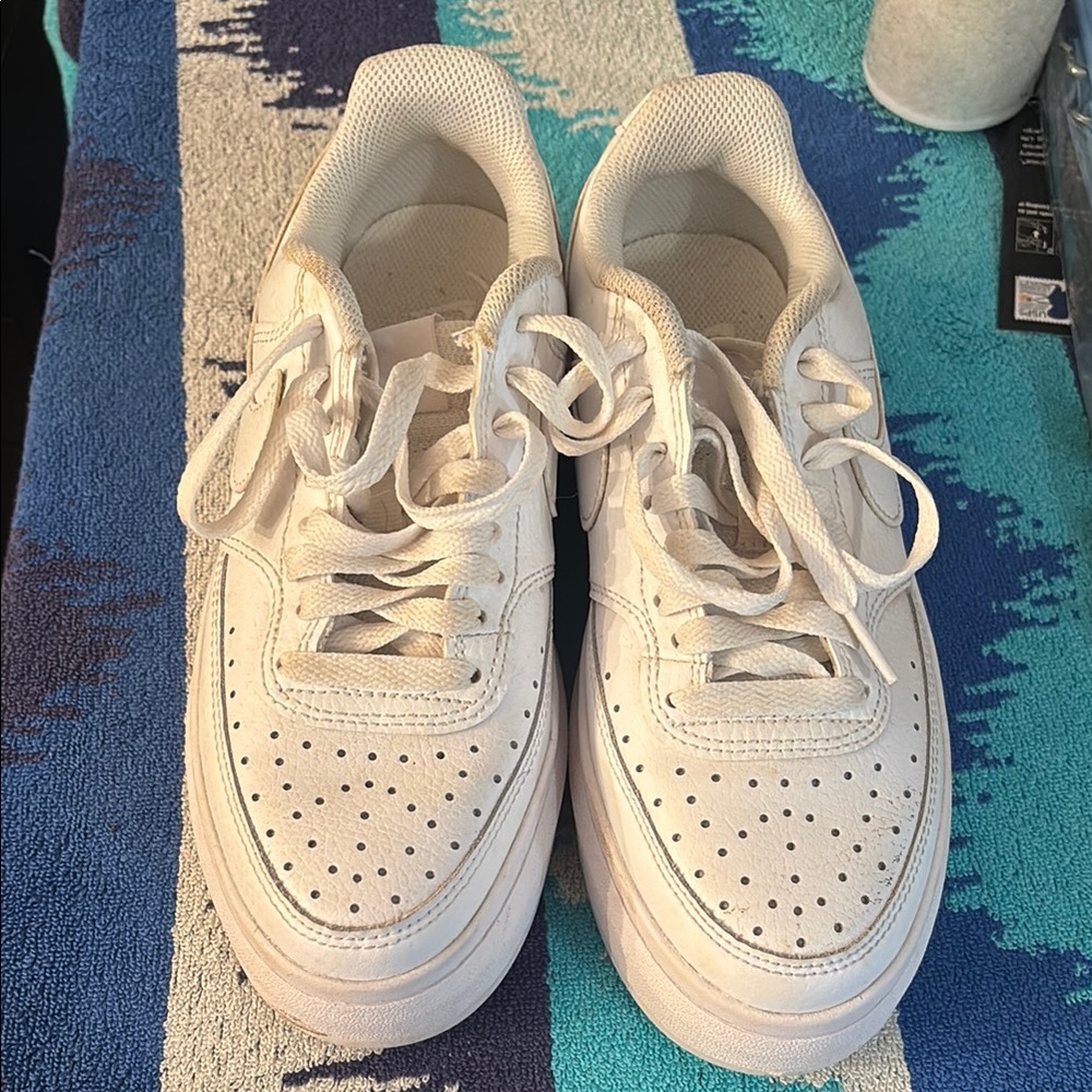 Nike White Platform Sneakers